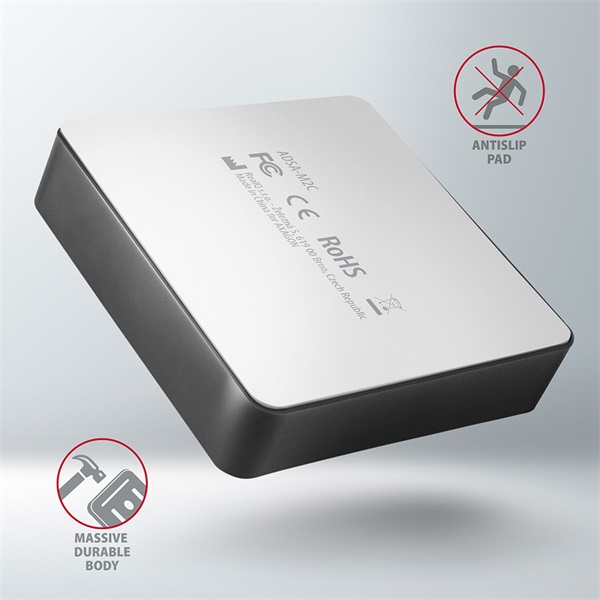 Axagon ADSA-M2C 2x M.2 SSD dokkoló fekete Axagon ADSA-M2C 2x M.2 SSD dokkoló fekete