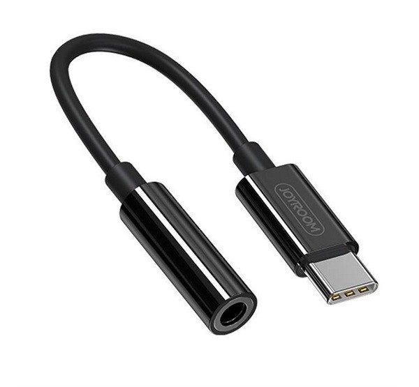 JOYROOM audió adapter (3.5mm jack aljzat - Type-C) FEKETE (SH-C1)