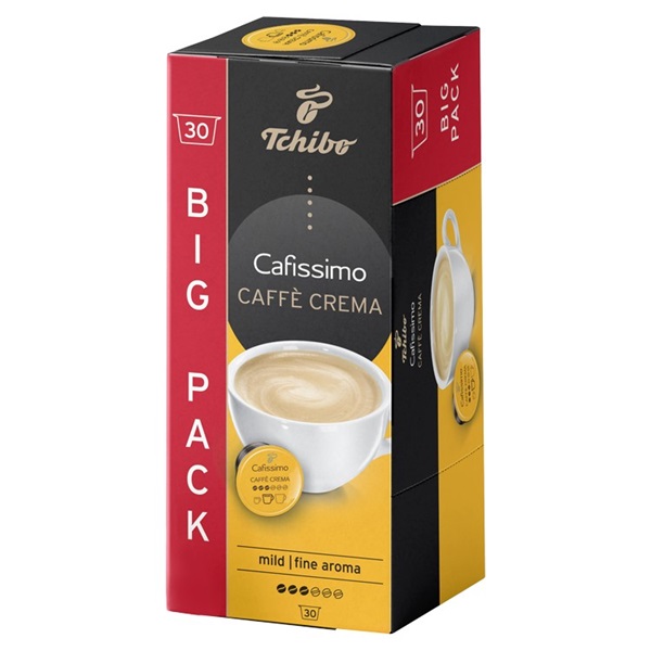 Tchibo Cafissimo Caffé Crema Fine kávékapszula 30db (492106) Tchibo Cafissimo Caffé Crema Fine kávékapszula 30db (492106)