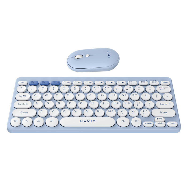 Havit KB279GCM vezeték nélküli 2 az 1-ben gaming szett billentyűzet + egér Kék 