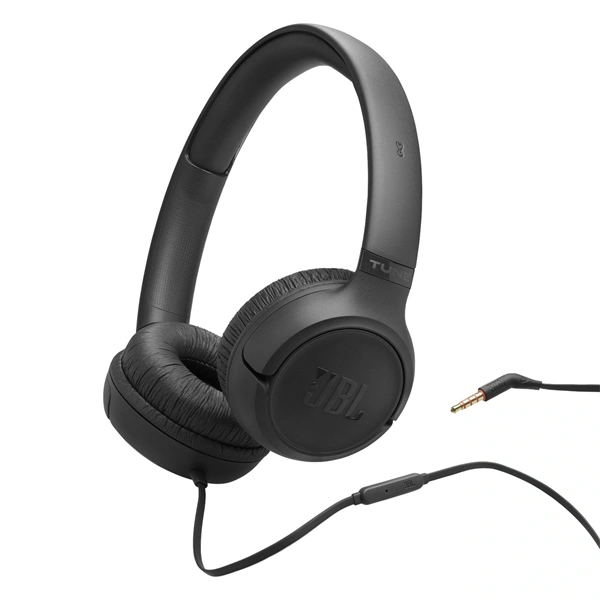 JBL T530 vezetékes mikrofonos fejhallgató Fekete