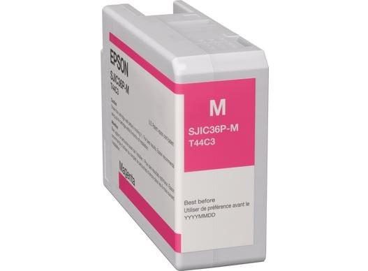 Epson SJIC36P(M) tintapatron ColorWorks C6500/C6000 címkenyomtatóhoz magenta (C13T44C340) Epson SJIC36P(M) tintapatron ColorWorks C6500/C6000 címkenyomtatóhoz magenta (C13T44C340)