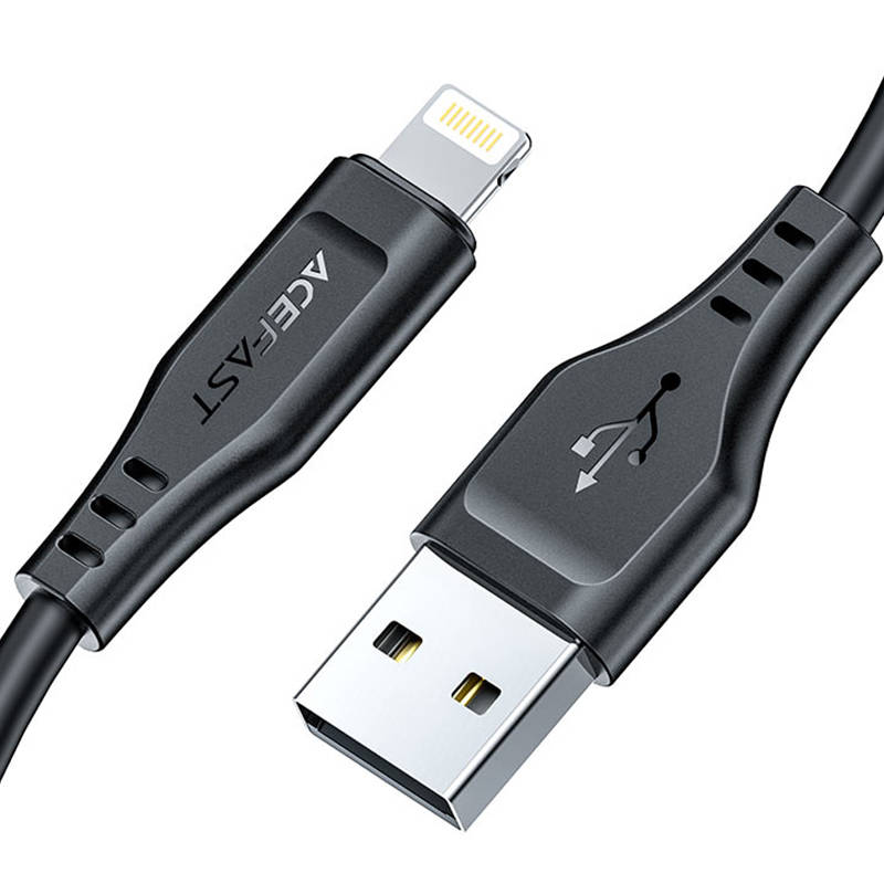 Cable USB to Lightining Acefast C3-02 1.2m (black) Cable USB to Lightining Acefast C3-02 1.2m (black)