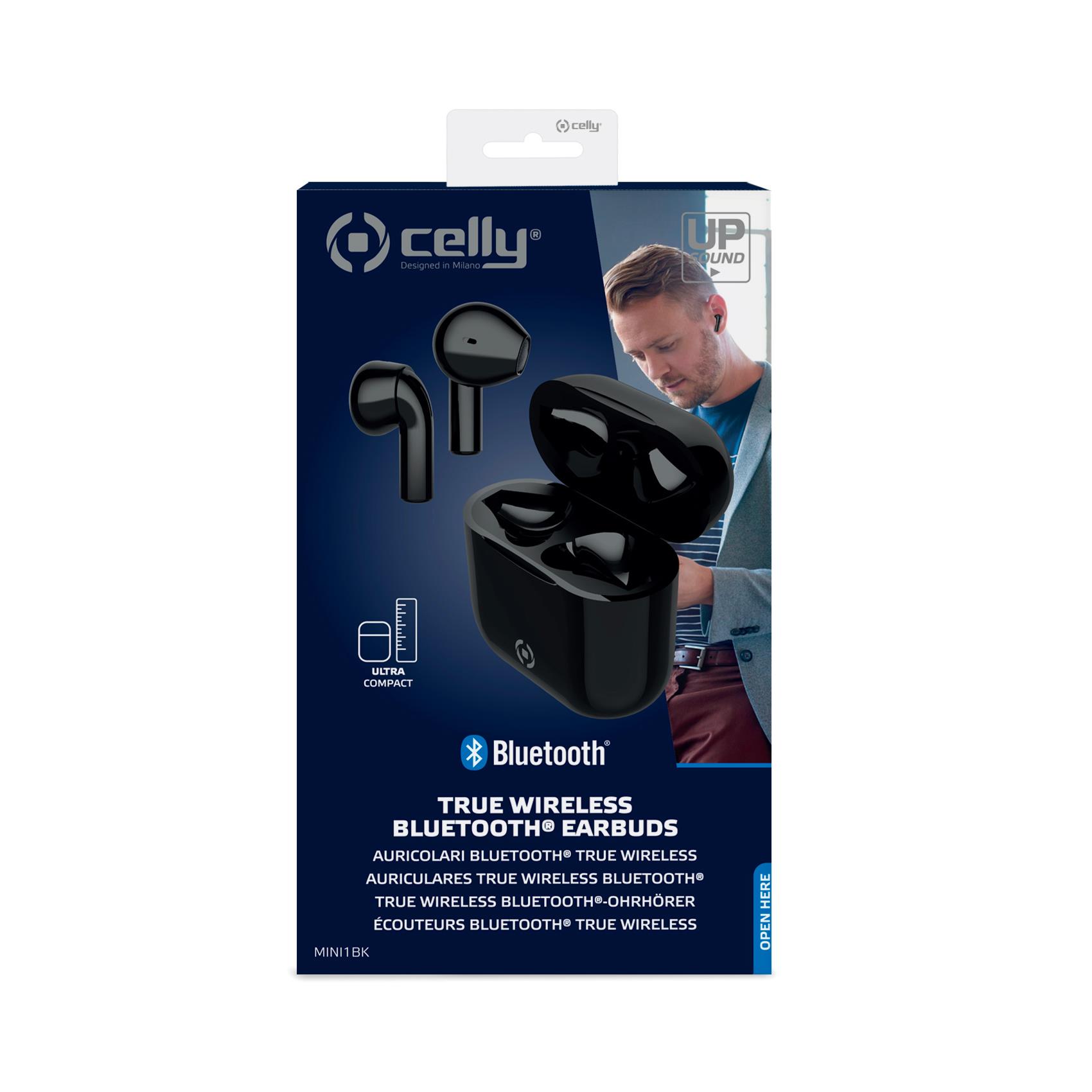Celly Mini1 TWS bluetooth fülhallgató, fekete