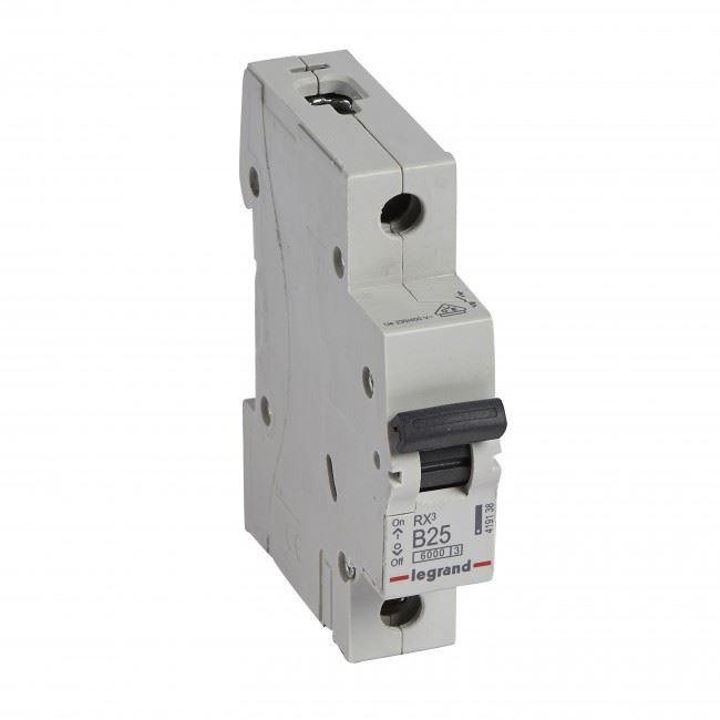 Legrand RX3 B25 6kA BIC 1 pólusú kismegszakító (419138) Legrand RX3 B25 6kA BIC 1 pólusú kismegszakító (419138)