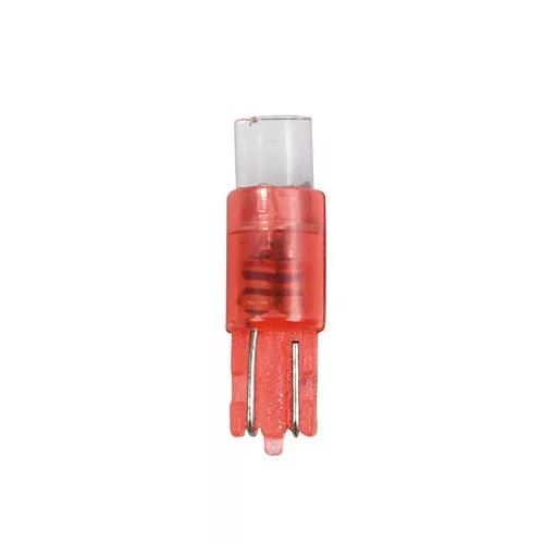 Lampa 12V T5, 1 LED dióda, piros színű, 5db (0158482)