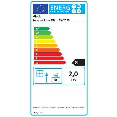 Bewello BW2023 elektromos fali kandalló