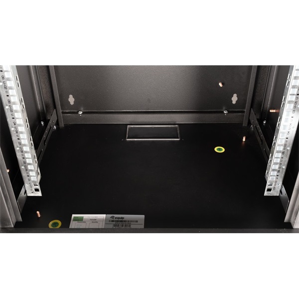 Equip Fali Rackszekrény EPM-07-6045-B-CBAA  19" 7U 600x450mm előre szerelt Fekete 