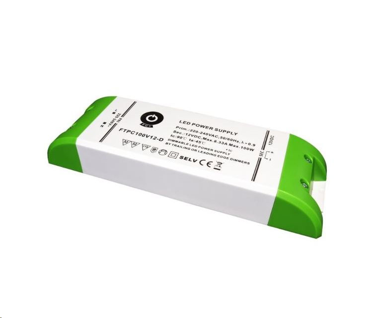POS Power FTPC100V12-D 12V/8.33A 100W IP20 szabályozható LED tápegység POS Power FTPC100V12-D 12V/8.33A 100W IP20 szabályozható LED tápegység