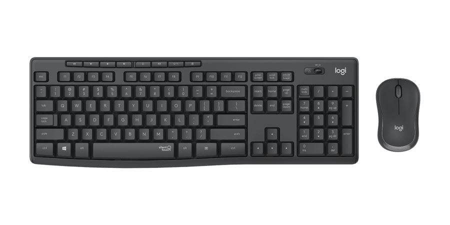 Logitech MK295 Silent vezeték nélküli billentyűzet UK English (Qwerty) + egér grafitszürke (920-009799) Logitech MK295 Silent vezeték nélküli billentyűzet UK English (Qwerty) + egér grafitszürke (920-009799)