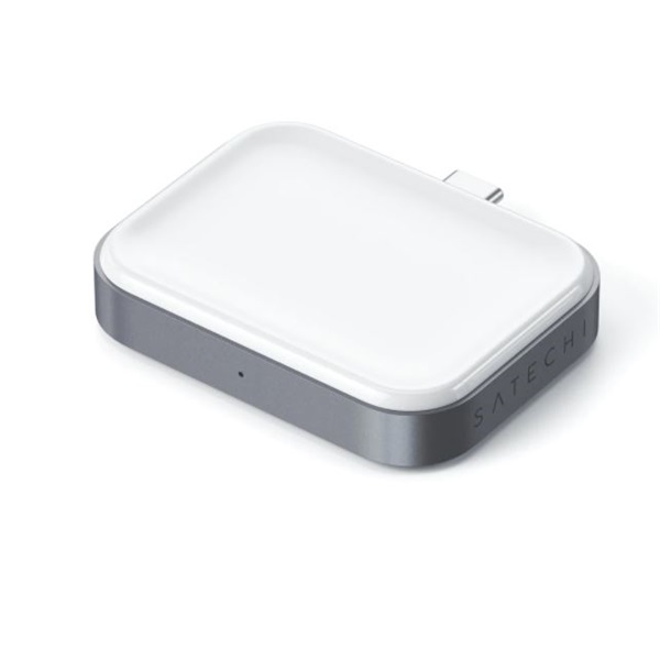 Satechi ST-TCWCDM Type-C AirPods/AirPods Pro asztroszürke vezeték nélküli töltő Satechi ST-TCWCDM Type-C AirPods/AirPods Pro asztroszürke vezeték nélküli töltő