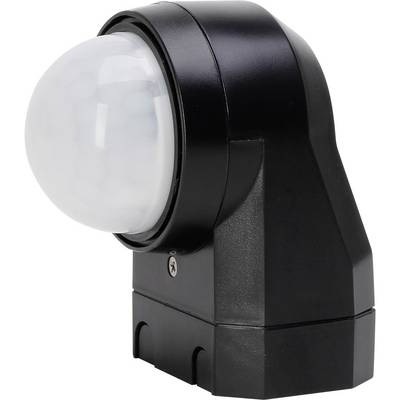 Falra szerelhető PIR mozgásérzékelő, relés, fekete, IP54, 240°, Kopp 824605012 Falra szerelhető PIR mozgásérzékelő, relés, fekete, IP54, 240°, Kopp 824605012