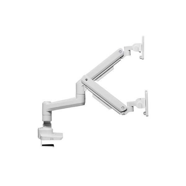 Equip  650183  17"-35"  2 monitor dönthető forgatható  Max.: 2x20kg Monitor Asztali konzol   fehér 