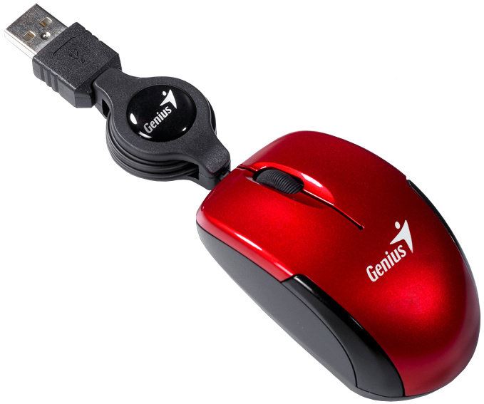 Genius Micro Traveler V2 egér piros USB (31010125107)