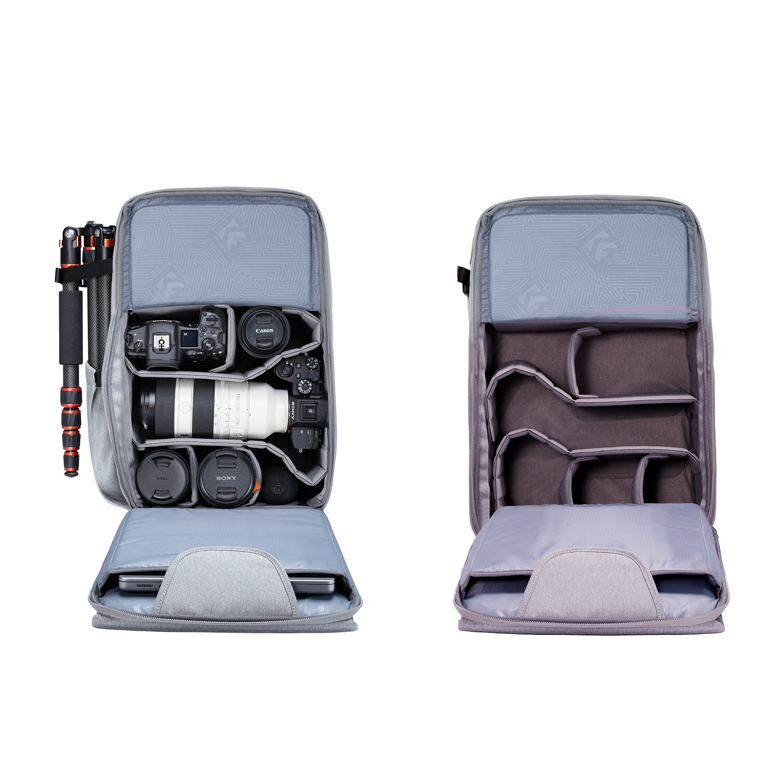 K&F Concept Beta Backpack 22L, fotós hátizsák, szürke