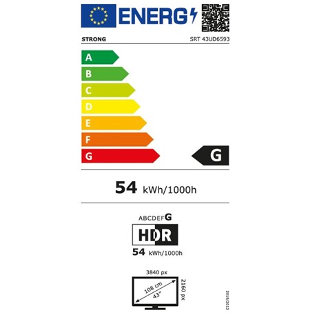 Strong SRT43UD6593 UHD ANDROID SMART LED TV Strong SRT43UD6593 UHD ANDROID SMART LED TV