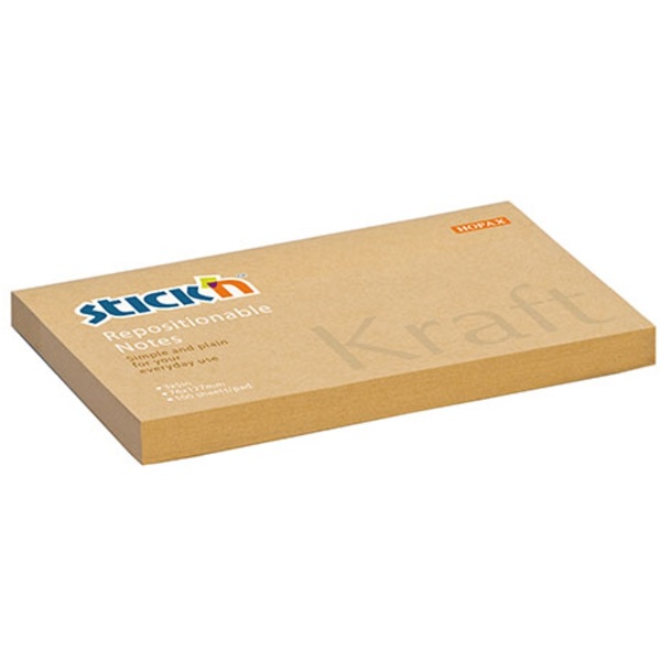 Stick`N KraftNotes 76x127mm 100lap öntapadós natúr jegyzettömb Stick`N KraftNotes 76x127mm 100lap öntapadós natúr jegyzettömb