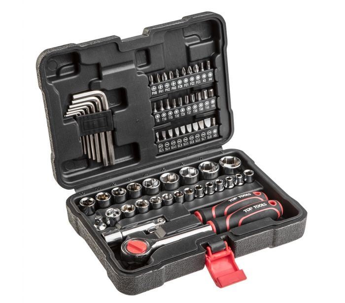 Top Tools Szerszámkészlet 1/4" 3/8" 63db