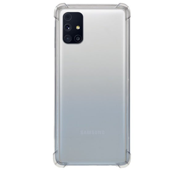 ROAR JELLY ARMOR műanyag telefonvédő (szilikon keret, közepesen ütésálló, légpárnás sarok) ÁTLÁTSZÓ [Samsung Galaxy M31s (SM-M317F)]
