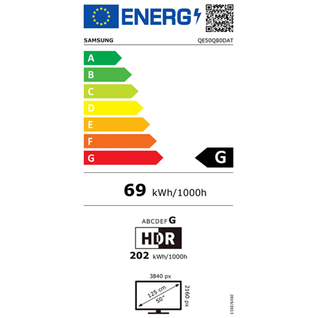Samsung QE50Q80DATXXH UHD QLED SMART Televízió