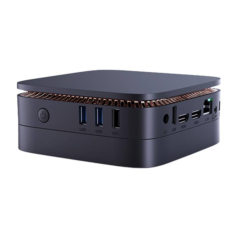 AceMagic AK1 plusz Intel Alder Lake N95 16GB RAM+512GB MINI PC Fekete