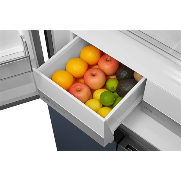 Midea MDRM587BIE70 Hűtő:276L Fagyasztó:150L No frost négyajtós hűtőszekrény Inox