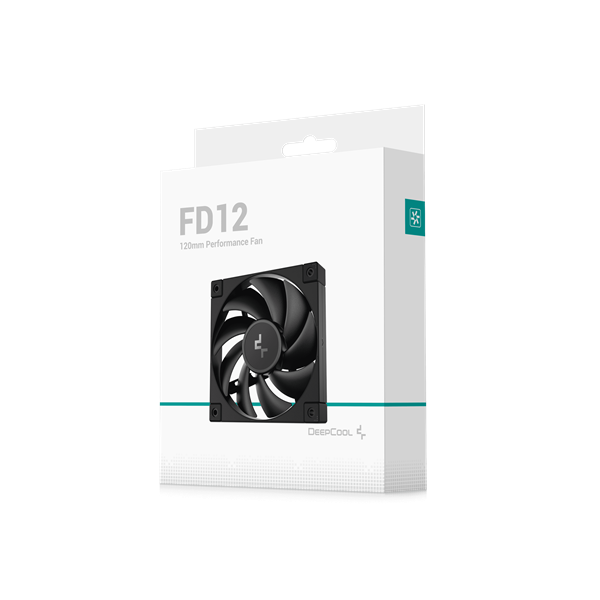 DeepCool 12cm  FD12 27,6dB; max. 109,07 m3/h; 3pin csatlakozó Cooler 