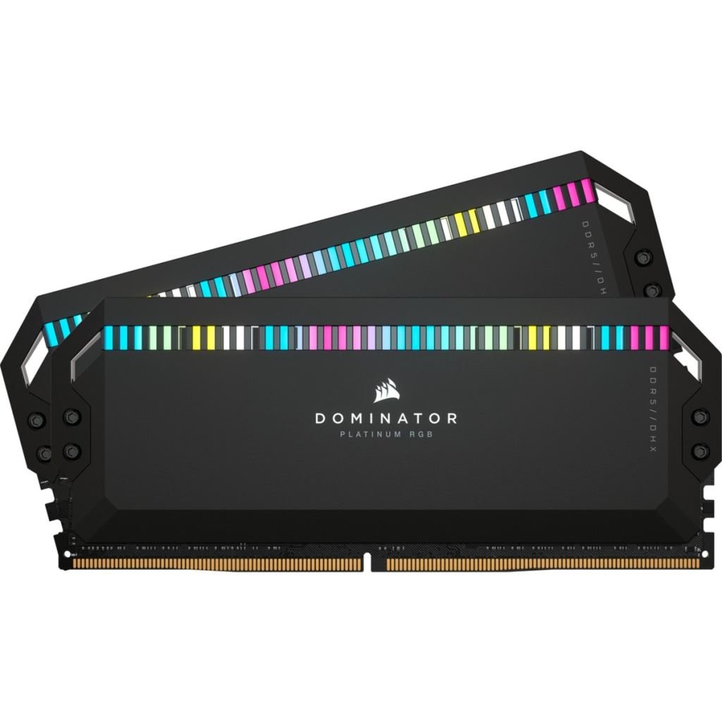 Corsair CMT64GX5M2B6400C32 64GB DDR5 6400MHz Kit(2x32GB) Dominator Platinum RGB Memória  Fekete