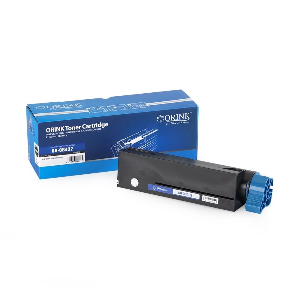 Orink utángyártott Oki B432/MB472 toner fekete (OKOB4327K)