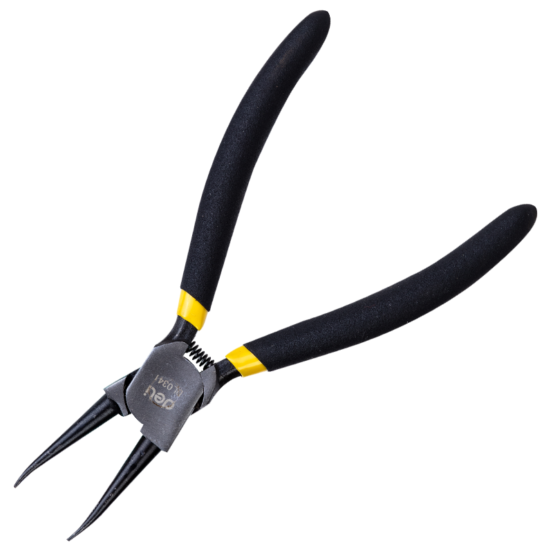 Deli Tools EDL0341 Seeger-gyűrű fogó belső gyűrűkhöz 7" (fekete)