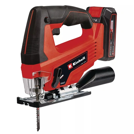 Einhell TC-JS 18/70 Li (1x 2,5 Ah) akkumulátorral és töltővel,  akkumulátoros dekopírfűrész