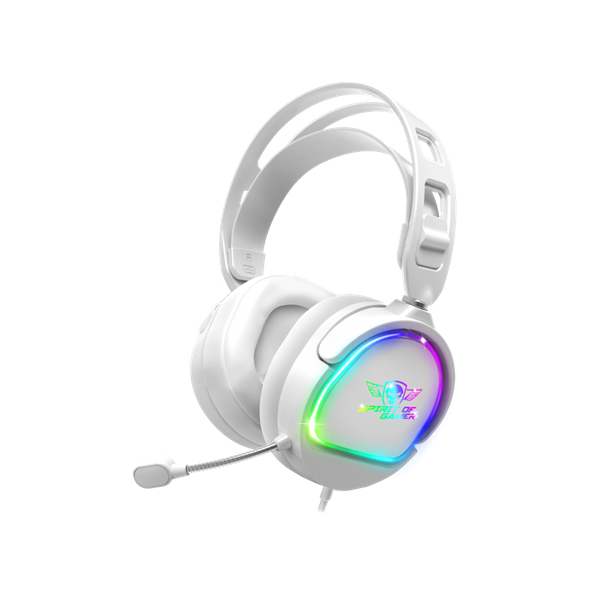 Spirit of Gamer Fejhallgató - PRO-H6 RGB White (MultiPlatform, mikrofon, 3.5mm jack, hangerőszabályzó, 2m kábel, fehér) Spirit of Gamer Fejhallgató - PRO-H6 RGB White (MultiPlatform, mikrofon, 3.5mm jack, hangerőszabályzó, 2m kábel, fehér)