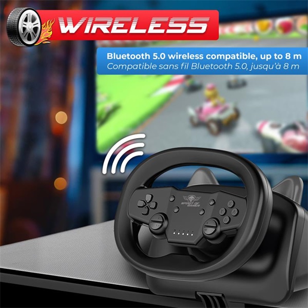 Spirit of Gamer Kormány  RACE WHEEL PRO AIR  Fekete 