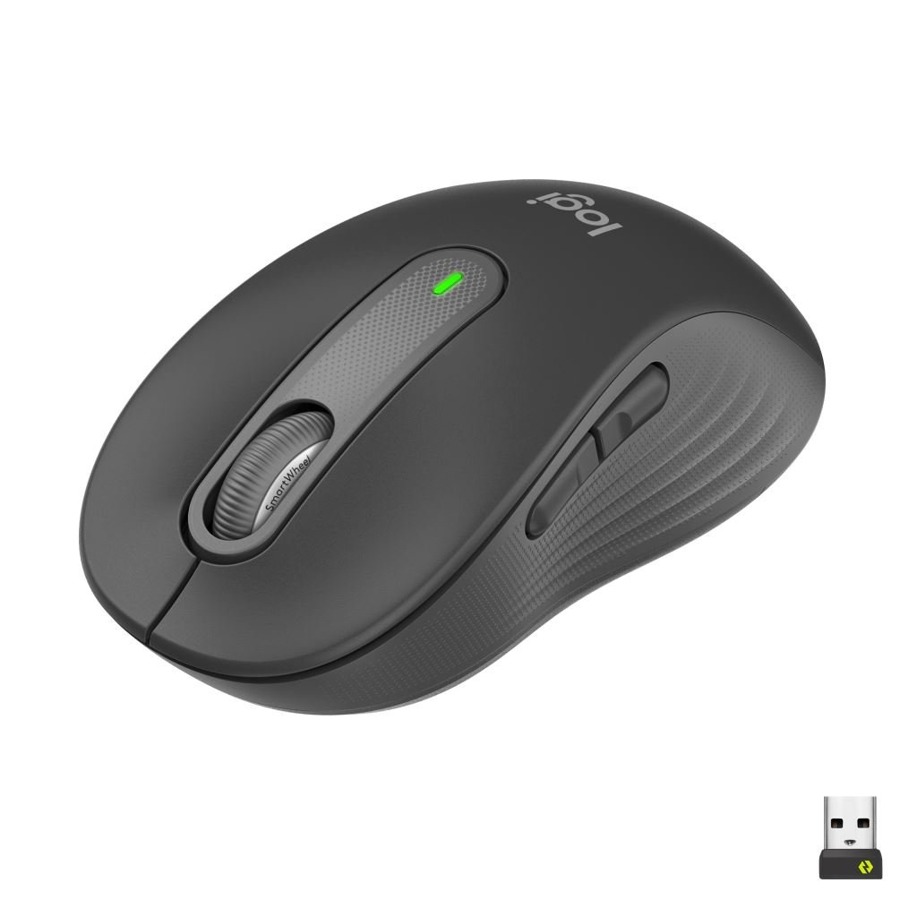 Logitech Signature M650 közepes for Business vezeték nélküli USB egér grafitszürke (910-006274) Logitech Signature M650 közepes for Business vezeték nélküli USB egér grafitszürke (910-006274)