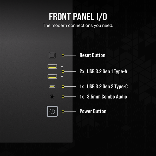 CORSAIR Ház iCUE LINK 2500X RGB, 2x RX120 RGB Ventilátor, Tápegység nélkül, Edzett Üveg, fekete CORSAIR Ház iCUE LINK 2500X RGB, 2x RX120 RGB Ventilátor, Tápegység nélkül, Edzett Üveg, fekete