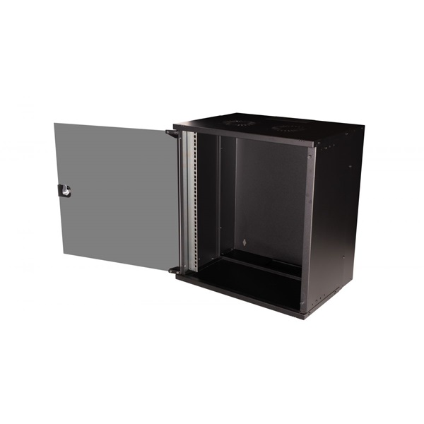 Equip Fali Rackszekrény  EWM-12-5440-B 19" 12U 540x400mm  lapra szerelt Fekete 