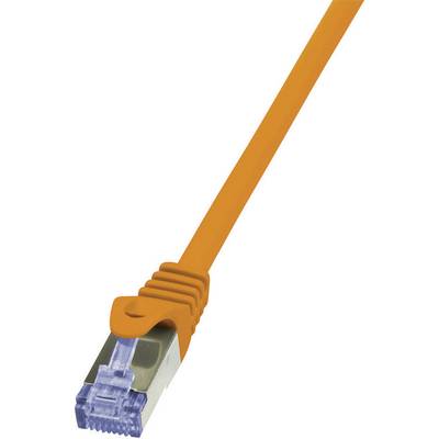 RJ45 Hálózati csatlakozókábel, CAT 6A S/FTP [1x RJ45 dugó - 1x RJ45 dugó] 3 m Narancs LogiLink