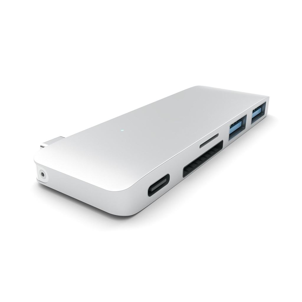 Satechi USB Type-C USB HUB / kártyaolvasó ezüst Satechi USB Type-C USB HUB / kártyaolvasó ezüst