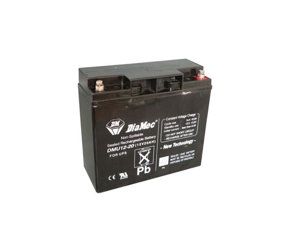 Diamec zselés ólomsavas gondozásmentes akkumulátor 12V 20 000mAh 181x167x76mm (DMU12-20) Diamec zselés ólomsavas gondozásmentes akkumulátor 12V 20 000mAh 181x167x76mm (DMU12-20)
