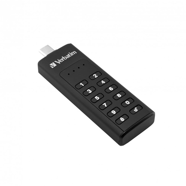 Verbatim 49431 Keypad Secure Store`n`Go 64GB USB-C 3.1 Flash Drive