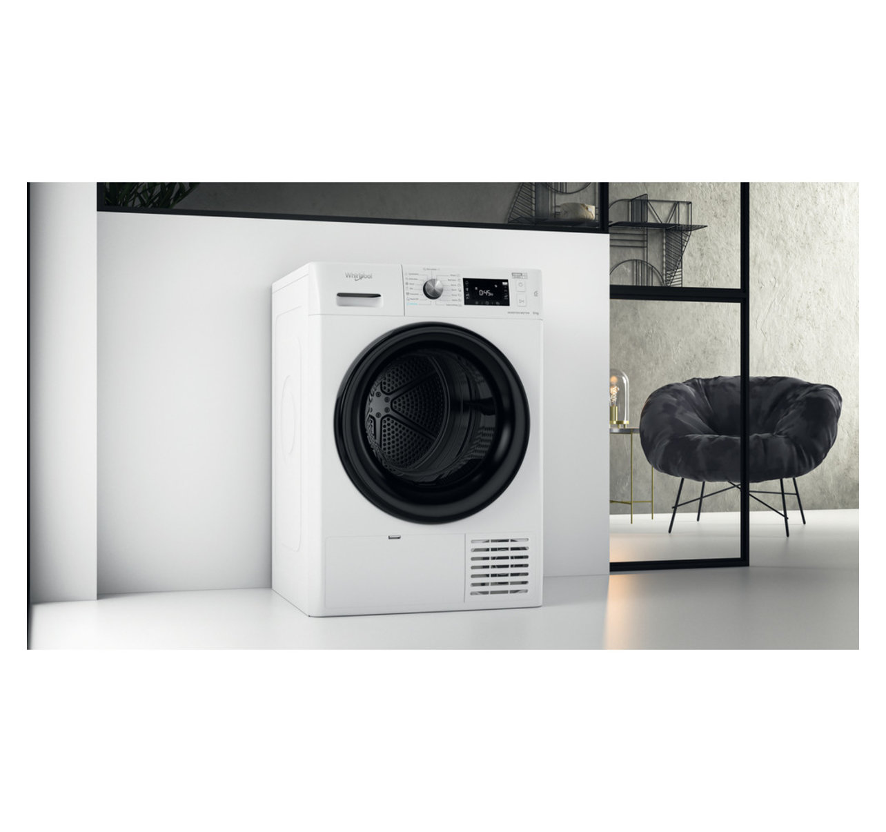 Whirlpool FFT M22 9X2B EE Hőszivattyús szárítógép – 9 Kg, A Energiaosztály, 6. Érzék technológia, Rapid Dry funkció, FreshCare+, 