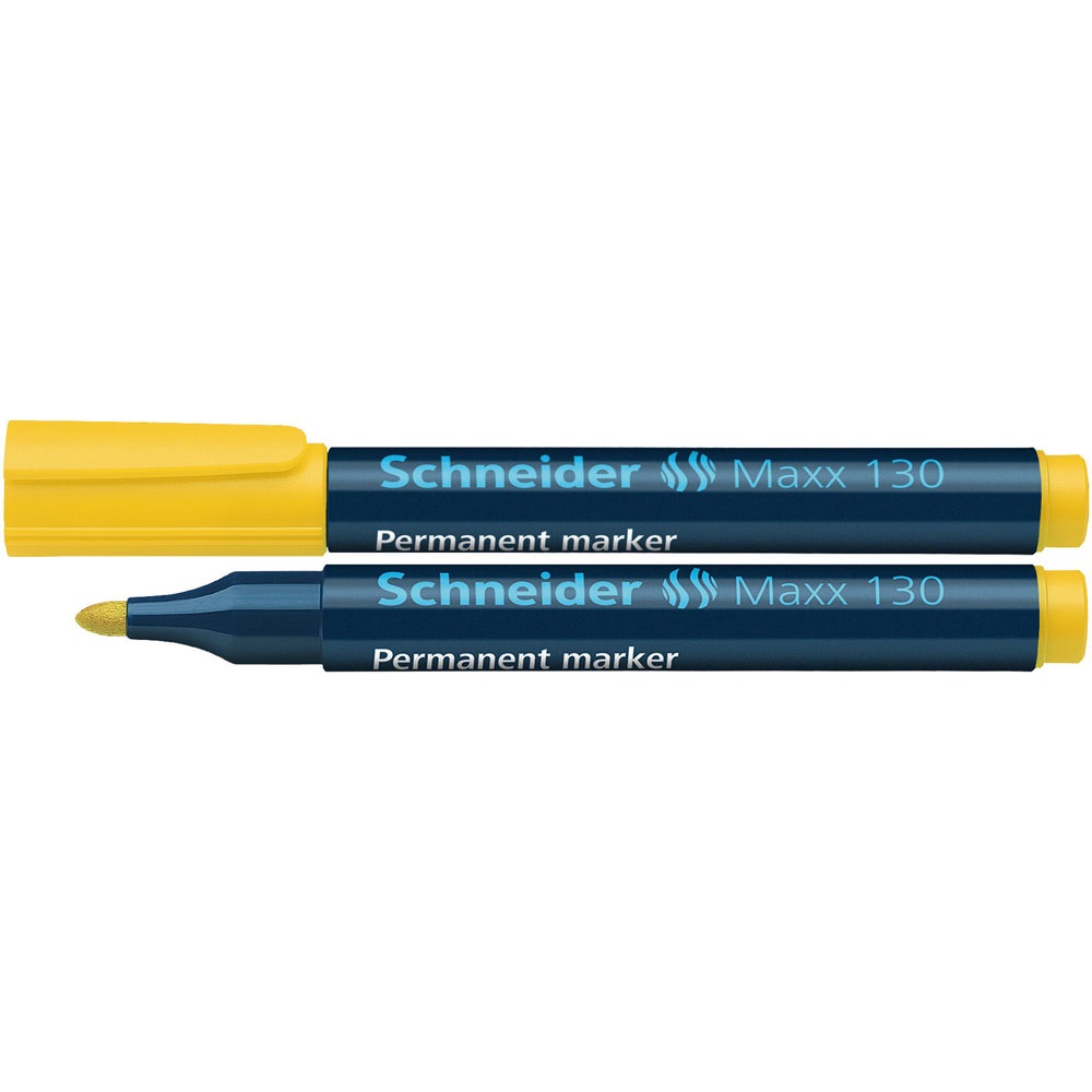 SCHNEIDER Alkoholos marker 1-3mm, kerek végű  Maxx 130 sárga (130 - 01)