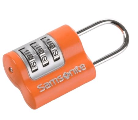 Samsonite Travel Accessories számzáras bőrönd lakat narancssárga (U23*96103)