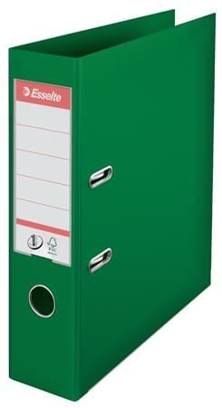 Esselte Standard Iratrendező 75 mm A4 PP élvédő sínnel zöld (811360)