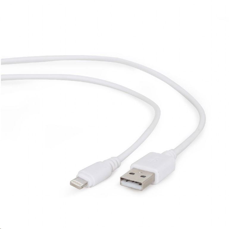 Gembird Cablexpert USB -> Lightning kábel 1m fehér (CC-USB2-AMLM-W-1M) Gembird Cablexpert USB -> Lightning kábel 1m fehér (CC-USB2-AMLM-W-1M)