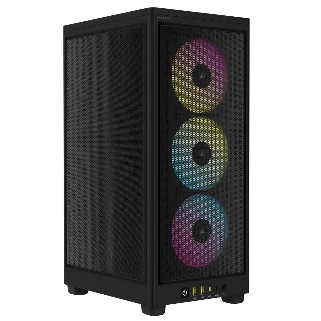 Corsair CC-9011246-WW 2000D RGB AIRFLOW Mini-ITX táp nélküli ház fekete Corsair CC-9011246-WW 2000D RGB AIRFLOW Mini-ITX táp nélküli ház fekete