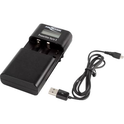 Ansmann Powerline Vario X 1001-0085 Kamera akkutöltő Hozzávaló akku Lítiumion, LiPolimer, NiMH Ansmann Powerline Vario X 1001-0085 Kamera akkutöltő Hozzávaló akku Lítiumion, LiPolimer, NiMH