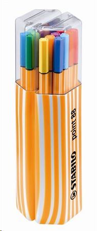 STABILO "Point 88 Twin Pack" Tűfilc készlet, 0,4 mm, 20 különböző szín