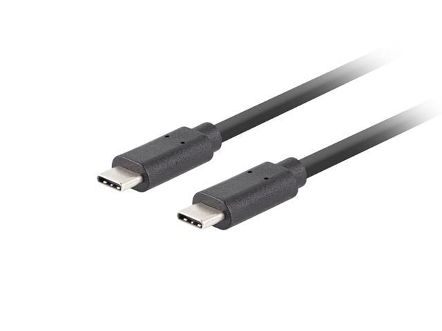 Lanberg USB-C - USB-C adat- és töltőkábel 1.8m fekete (CA-CMCM-32CU-0018-BK) Lanberg USB-C - USB-C adat- és töltőkábel 1.8m fekete (CA-CMCM-32CU-0018-BK)