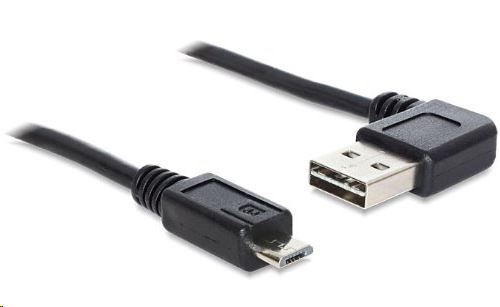 Delock 83384 EASY-USB 2.0 -A apa hajlított bal / jobb > USB 2.0 micro-B apa kábel, 3 m Delock 83384 EASY-USB 2.0 -A apa hajlított bal / jobb > USB 2.0 micro-B apa kábel, 3 m